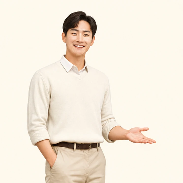 모닝 신차 장기렌트 상담 신청을 안내하는 담당자
